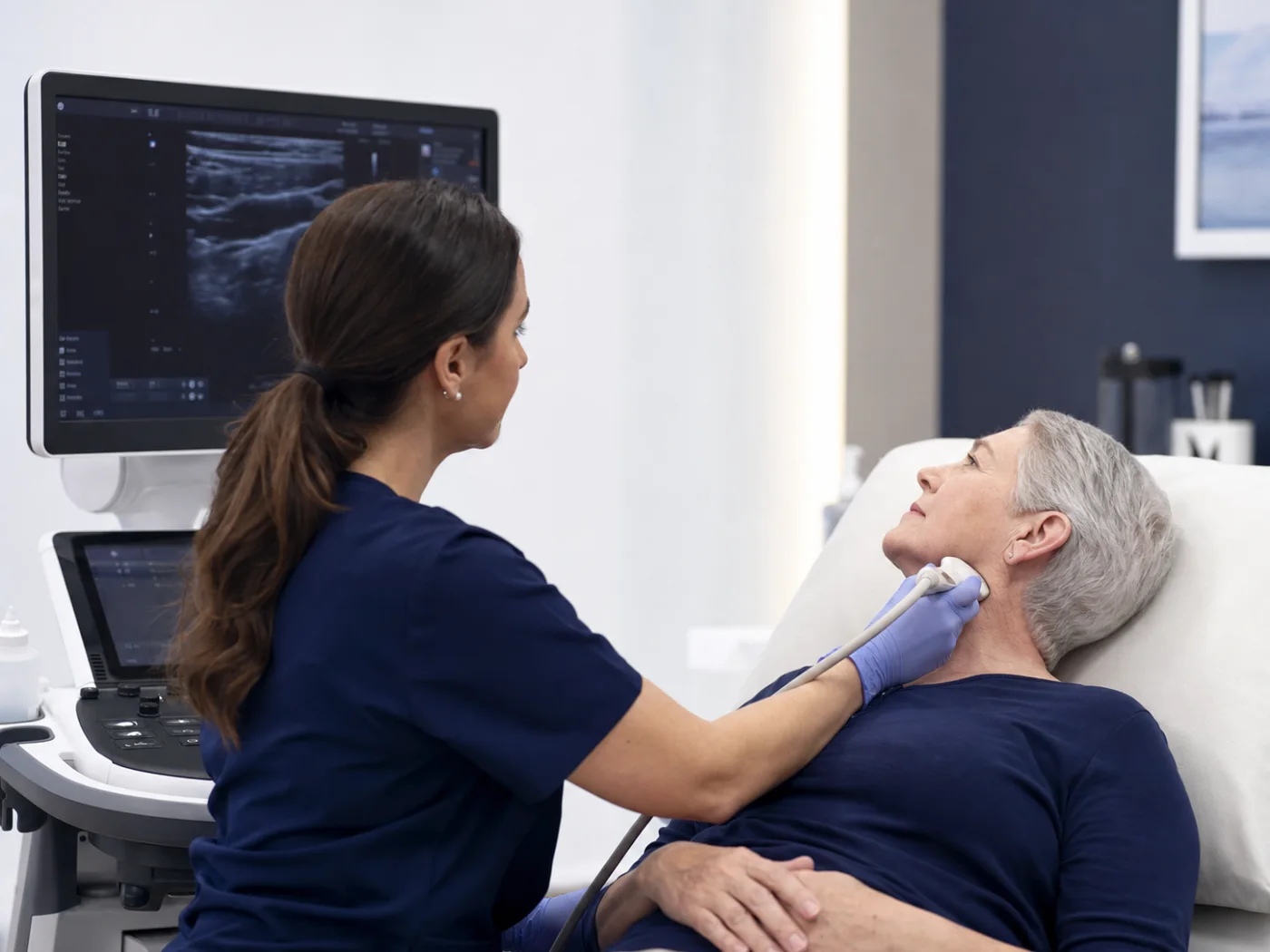 Follow-up carotid duplex ultrasound in a vascular clinic