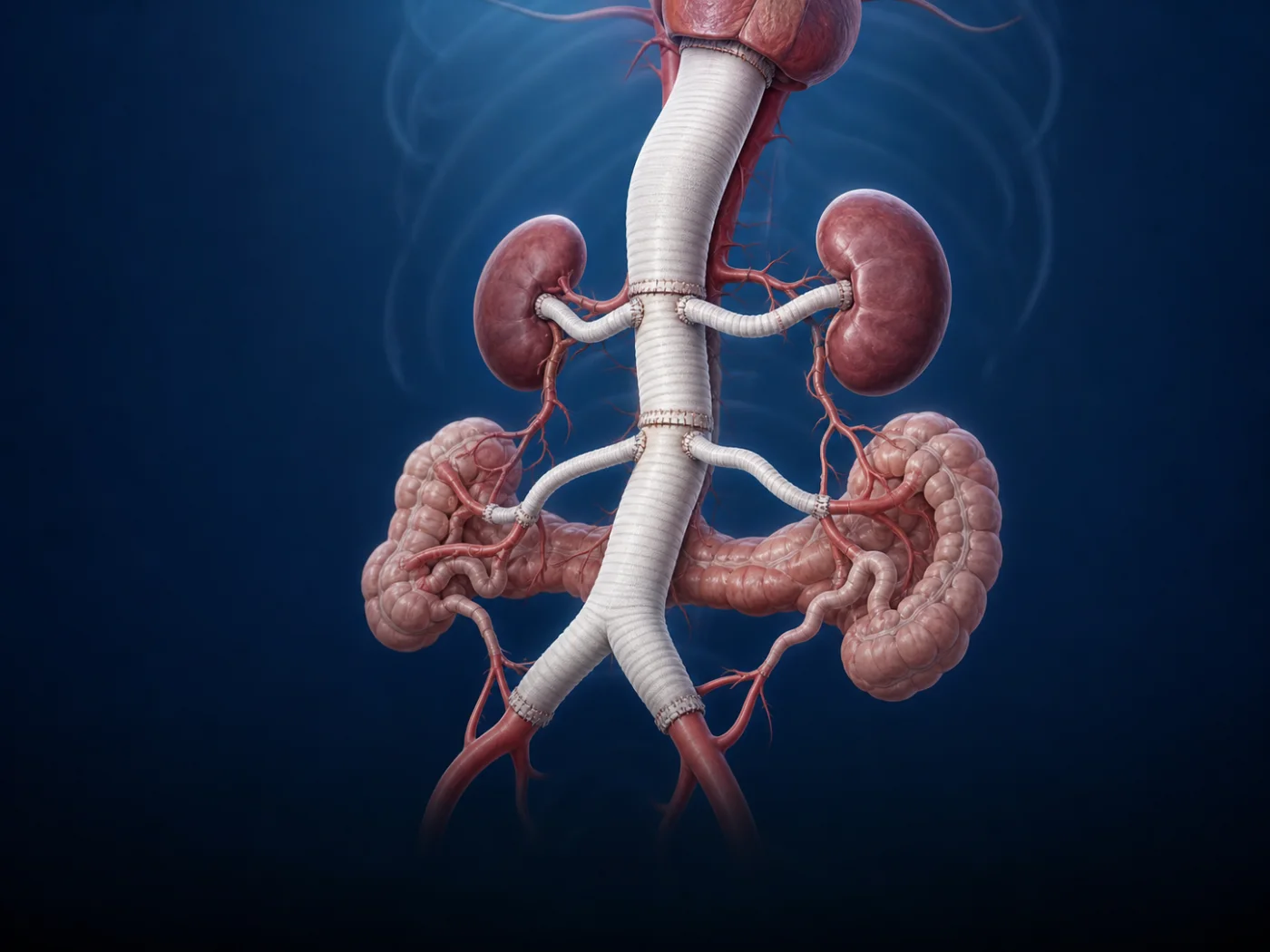 Complex open thoracoabdominal aortic repair with branch grafts